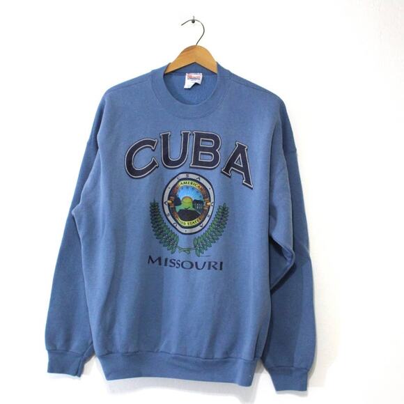 Vintage Cuba Missouri Sweatshirt XXL 2X - Picture 1 of 4